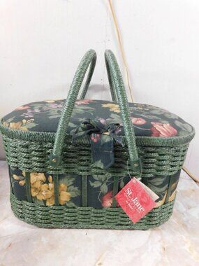 * PRYM-DRITZ St Jane Collection Sewing Basket Large Oval * New with Tag